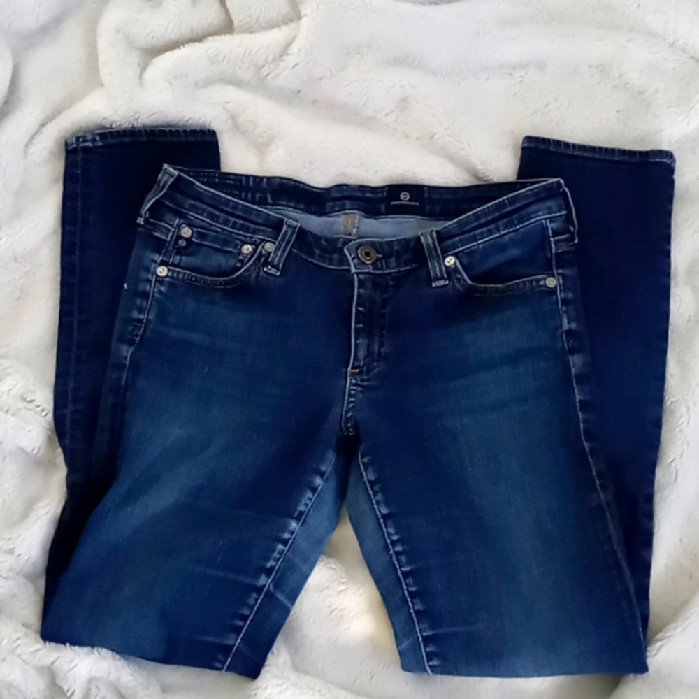 AG Adriano Goldschmied jeans, The Legging Ankle jeans, size 27R, dark wash